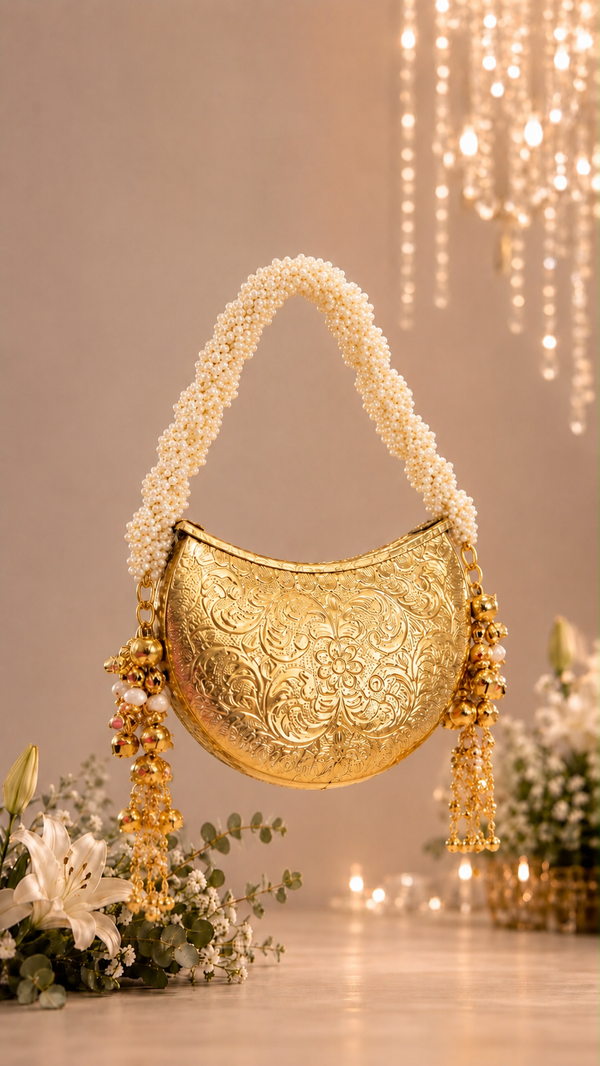 Crescent Metal Bag