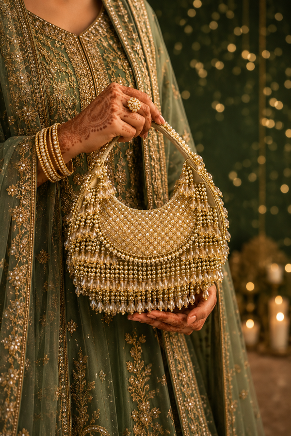 Aabroo Crystal Moon Bag