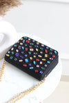Confetti Sparkle Denim Flap Bag
